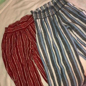 High waist bohemian flare pants
